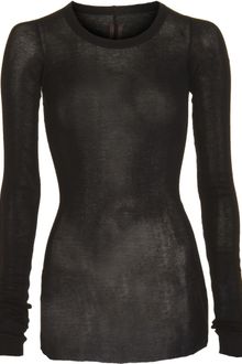 Rick Owens Crewneck Top - Lyst