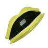Lulu Guinness Acid Yellow Snakeskin Lips Clutch in Yellow - Lyst
