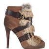Ash Brown Emma Fur Buckle Boot in Brown - Lyst