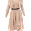 Chloé Double Layer Dress in Beige (nude) - Lyst
