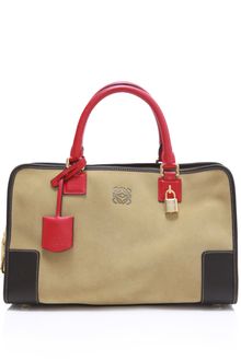 Loewe Amazona Oro Suede Bag - Lyst