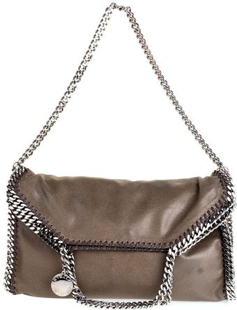 Stella McCartney Falabella Fold Over Tote Bag Brown - Lyst