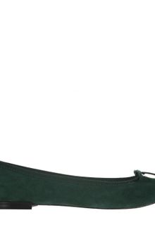 Repetto Velvet Goat Green Ballerina Shoes - Lyst