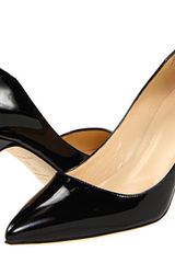 Kate Spade Tilly - Black Patent Scooped Side Pump