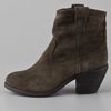 Ash Nina Suede Booties in Gray - Lyst