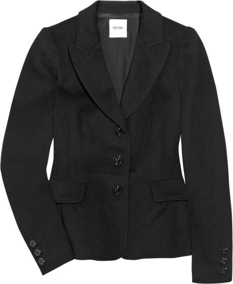Moschino Cheap & Chic Tailored Woolblend Jacket in Black - Lyst