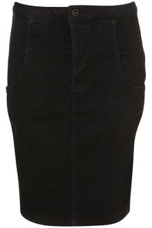 Topshop Seamed High Waisted Skirt - Lyst