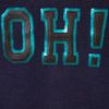 Topshop Knitted Oh! Motif Crop Jumper in Blue (indigo) - Lyst