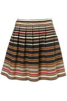 Topshop Premium Stripe Mini Skirt - Lyst