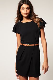 ASOS Collection Asos Mini Tulip Dress with Flute Sleeves - Lyst