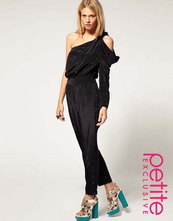 Asos Petite Exclusive One Shoulder Jumpsuit 