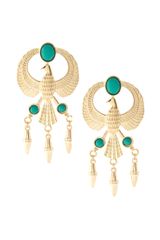 ASOS Collection Asos Eagle Drop Earrings with Stone Detail