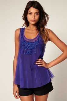 ASOS Collection Asos Pretty Embellished Swing Vest - Lyst