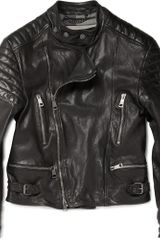 Burberry Brit Lindbergh Leather Biker Jacket
