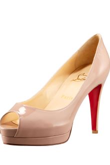 Christian Louboutin Altadama Patent Peep-toe Pump - Lyst