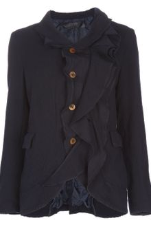 Comme Des Garçons Ruffled Jacket - Lyst