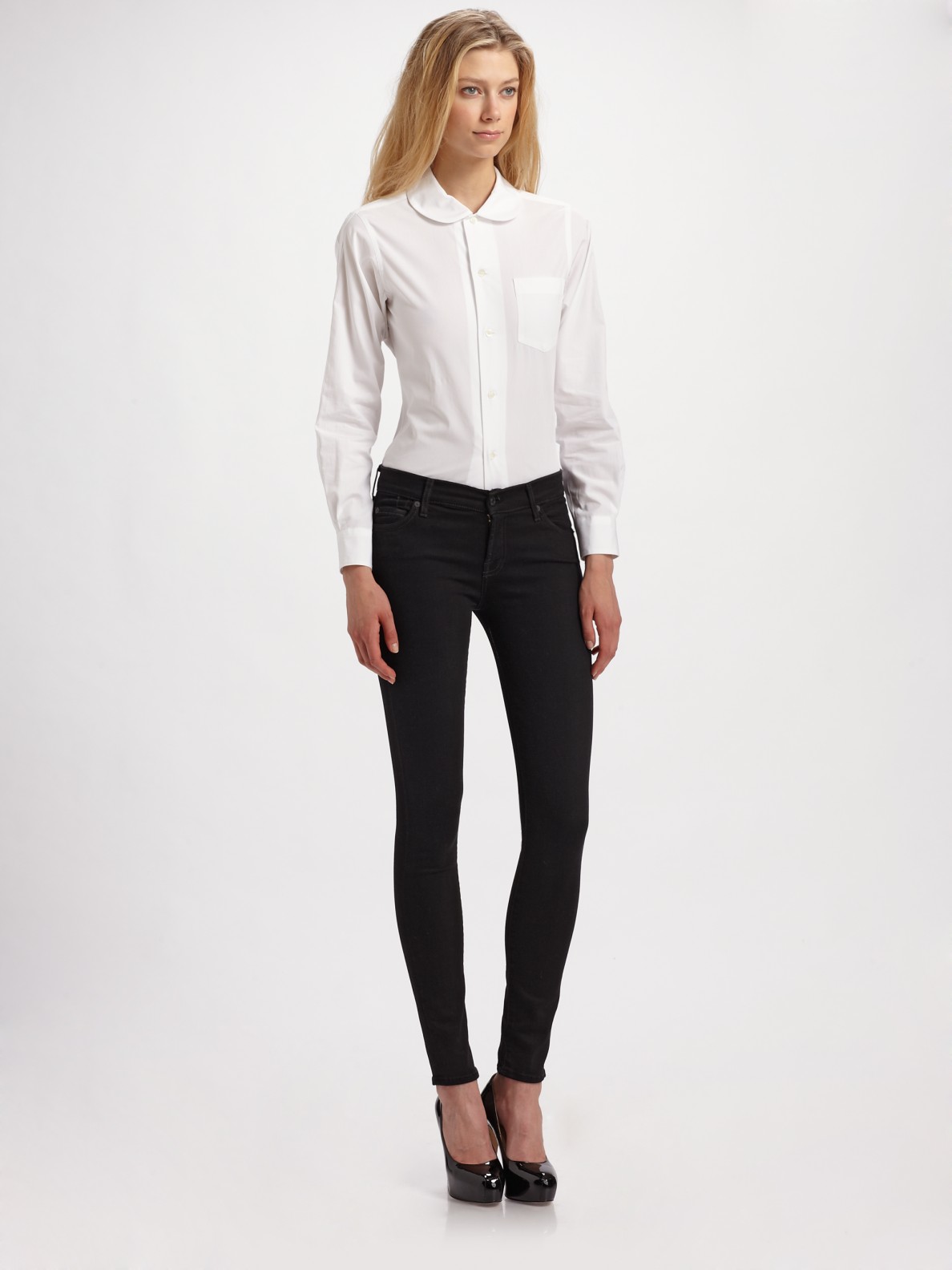 comme des garcons peter pan collar