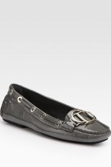 Dior Patent Leather Cd Loafer - Lyst