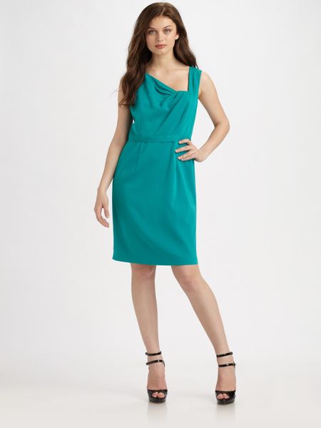 Elie Tahari Havana Dress in Blue (black) - Lyst