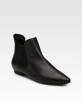 Giuseppe Zanotti Flat Leather Ankle Boots - Lyst
