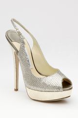 Jimmy Choo Glitter Slingback Pumps