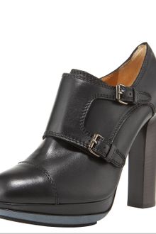 Lanvin Monk-strap Platform Bootie - Lyst