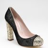 Miu Miu Glitter Pumps in Black - Lyst