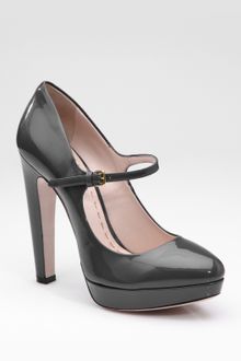 Miu Miu Patent Mary Jane Pumps - Lyst