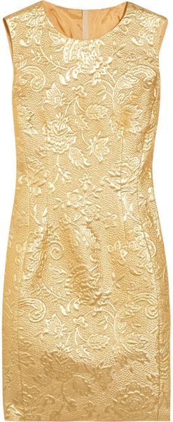 Moschino Metallic Brocade Dress - Lyst