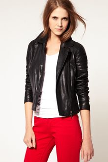 Oasis Leather Biker Jacket - Lyst