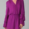Parker Double Flared Sleeve Dress in Purple (violet) - Lyst