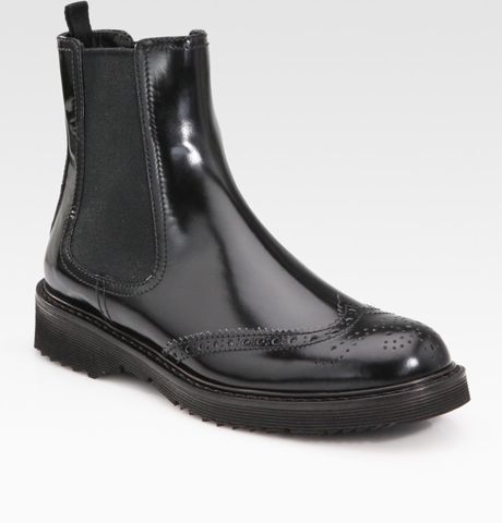 prada patent boot