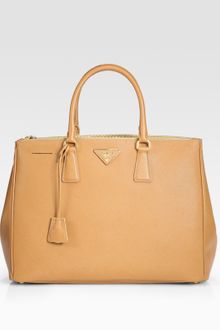 Prada Saffiano Lux Double-zip Tote Bag - Lyst