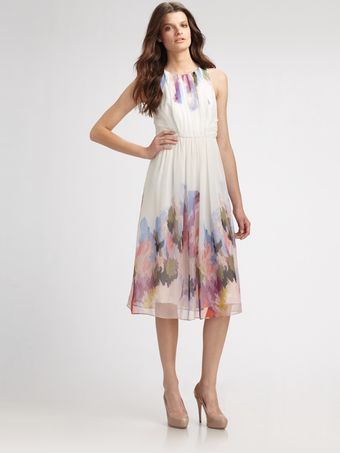 Tibi Aurora Silk Floral Dress - Lyst