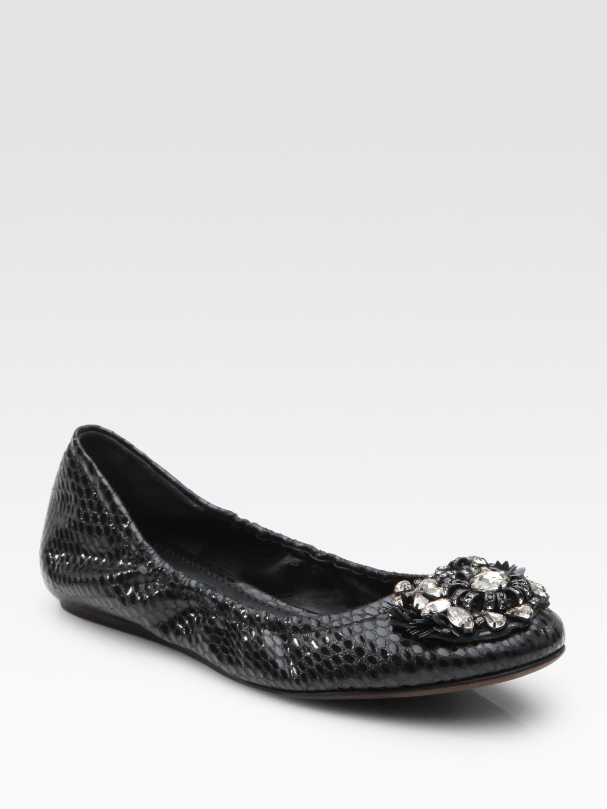 embellished ballerina flats