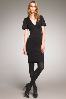 Burberry V-neck Stretch Dress - Lyst