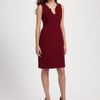 Elie Tahari Cutout Neckline Shift Dress in Purple (berry) - Lyst