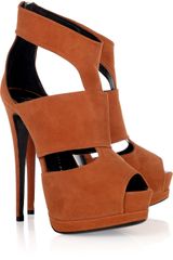 Giuseppe Zanotti Cutout Suede Sandals