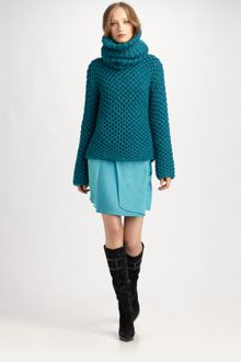 Reed Krakoff Hand-knit Turtleneck Sweater - Lyst