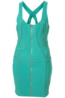 Topshop Zip Seam Dress By Dress Up - Lyst