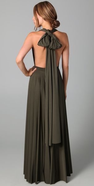 Twobirds Long Convertible Dress in Green (olive) - Lyst