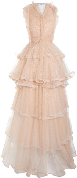 Givenchy Tiered Ruffle Gown - Lyst