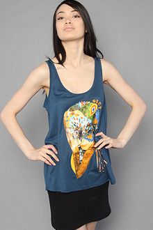 Obey The Collage Mask Tank in Indigo - Lyst