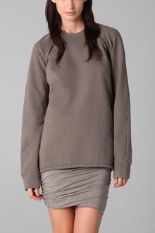 T By Alexander Wang Raglan Zip Sweatshirt - Lyst