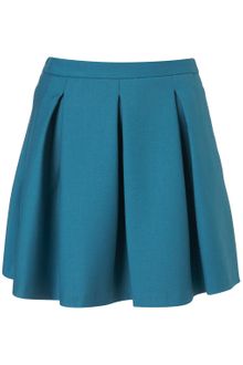 Topshop Pleated Skater Skirt - Lyst