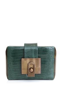Lanvin Lizard Box Clutch - Lyst