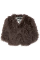Azzaro Cropped Feather Jacket