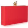 Charlotte Olympia Pandora Bruce Perspex Box Clutch in Red - Lyst