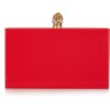 Charlotte Olympia Pandora Bruce Perspex Box Clutch in Red - Lyst