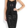 Dolce & Gabbana Lace and Satin Bustier Dress in Black - Lyst